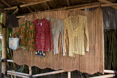 kebaya culture javanese indonesian fashion clothing traditionalの写真素材