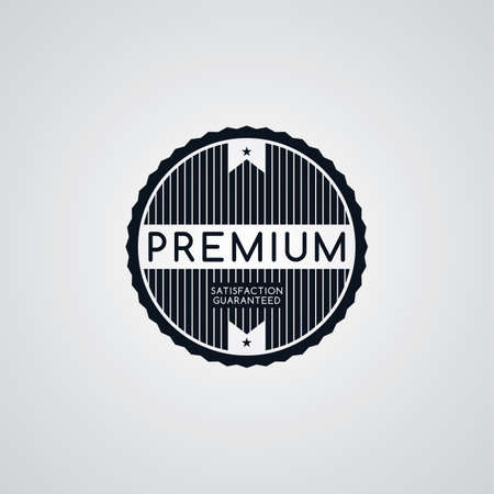 Original premium label retro theme badge emblem artのイラスト素材
