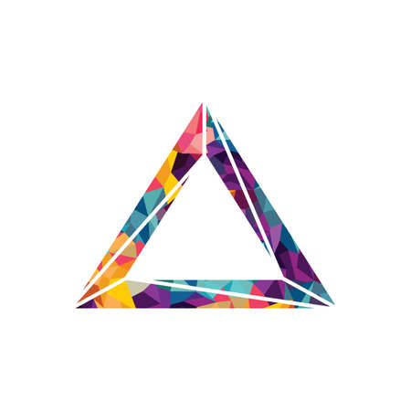 triangle theme logo logotype art vector illustrationのイラスト素材