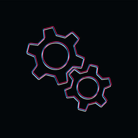 cog setting brand template logo logotype theme vector art illustrationのイラスト素材