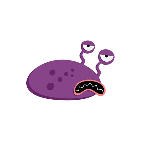 cute adorable ugly scary funny mascot monster vector artのイラスト素材