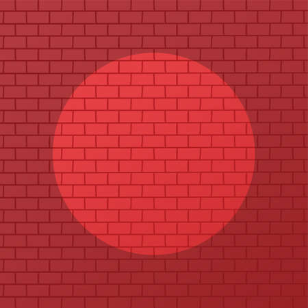 red brick with spotlight theme background vector art illustrationのイラスト素材