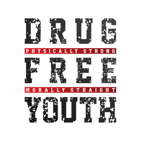 Straight Edge - Drug Free Youth Campaign Vector Artのイラスト素材