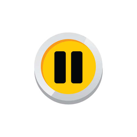 Pause game asset icon sign symbol.のイラスト素材