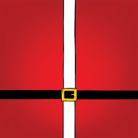 Santa Claus Christmas suit holiday card vector art illustrationのイラスト素材
