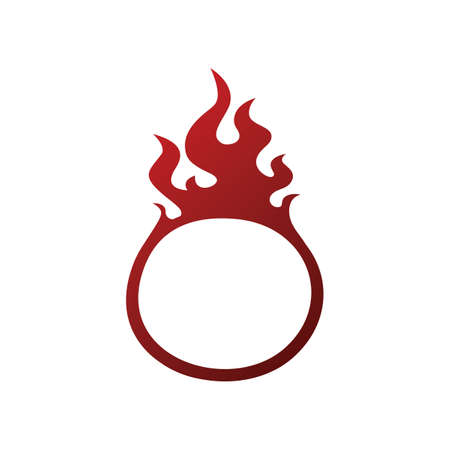 Fire button icon vectorのイラスト素材