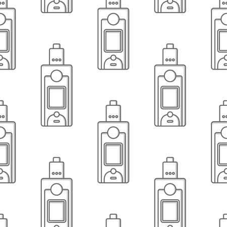 seamless pattern electronic cigarette vaporizer vector artのイラスト素材
