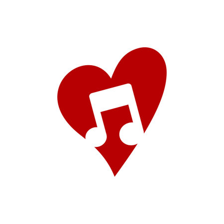 love music icon key note theme template vectorのイラスト素材