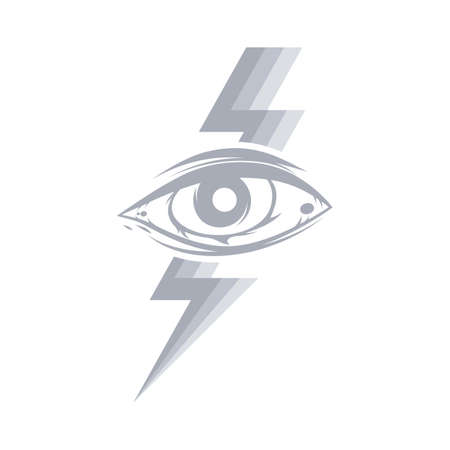 one eye theme sign template vector artのイラスト素材