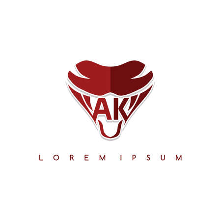 snake sign symbol icon logo logotype template vectorのイラスト素材