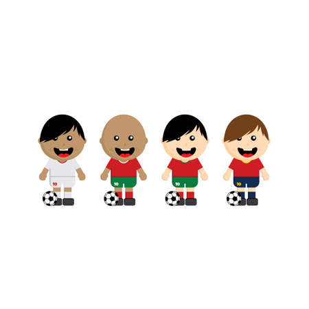 national team soccer group tournament set vector artのイラスト素材