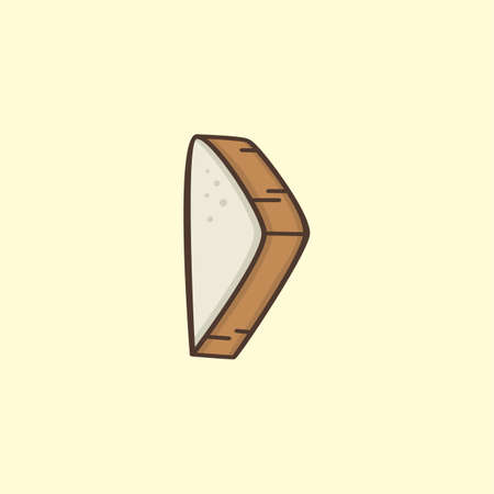 play button bread vector art theme illustrationのイラスト素材