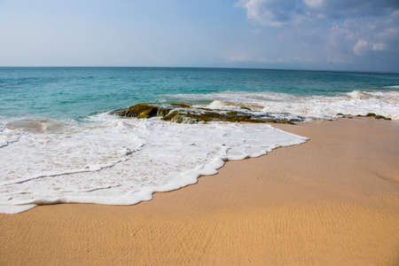 beautiful beach view summer holiday photoの写真素材