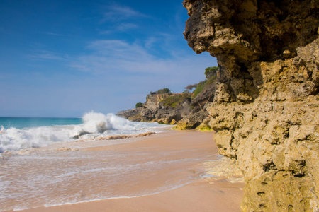 beautiful beach view summer holiday photoの写真素材