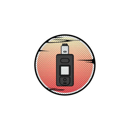 vaporizer electric cigarette vapor vape mod vectorのイラスト素材