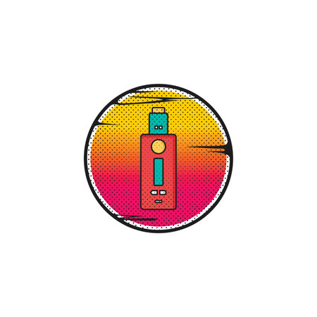 vaporizer electric cigarette vapor vape mod vectorのイラスト素材
