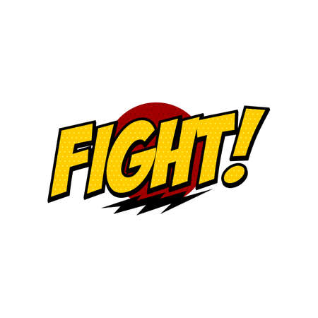 fight comic text vector artのイラスト素材