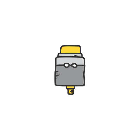 electric cigarette vapor atomizer tank vector artのイラスト素材