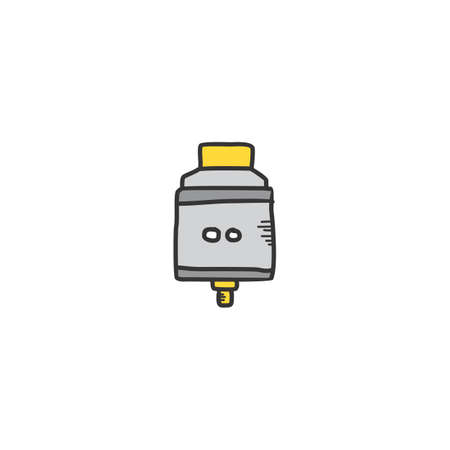 electric cigarette vapor atomizer tank vector artのイラスト素材