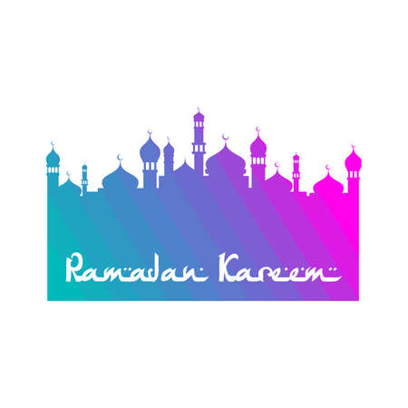 ramadan kareem eid mubarak greeting vector artのイラスト素材
