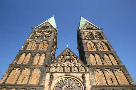 Church St.-Petri-Dom in Bremen, Germanyの写真素材