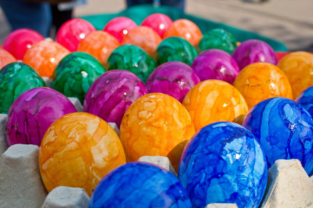 Colorful easter eggs