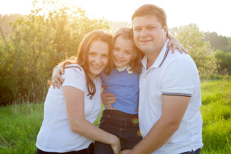 portrait of happy familyの写真素材