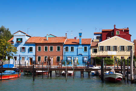 Burano island view, Venice, Italyの写真素材