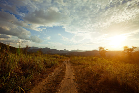 abstract road