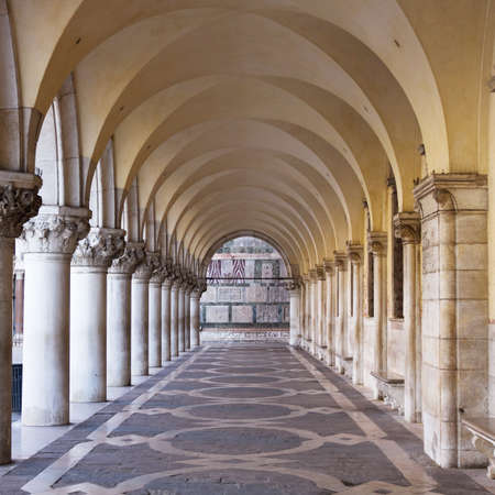 arcade, San Marco square in Veniceの写真素材
