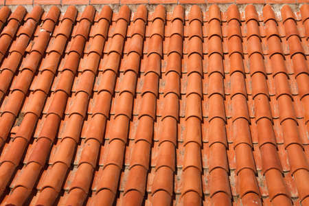 tile roof backgroundの写真素材