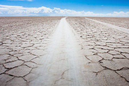 road in desert in Bolivia