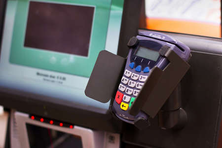 pay by cardの写真素材