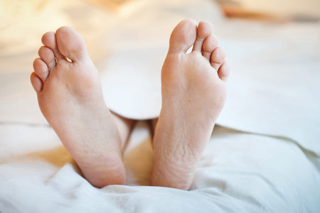 feet of patient in the hospital