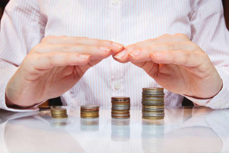 bank investment, save and growth money conceptの写真素材
