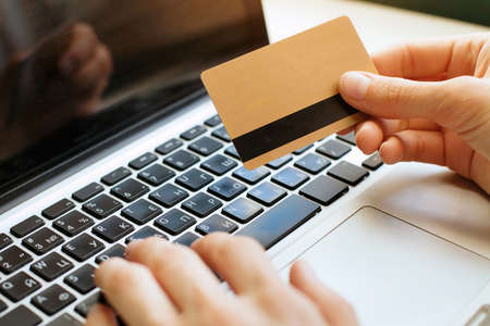 shopping on internetの写真素材