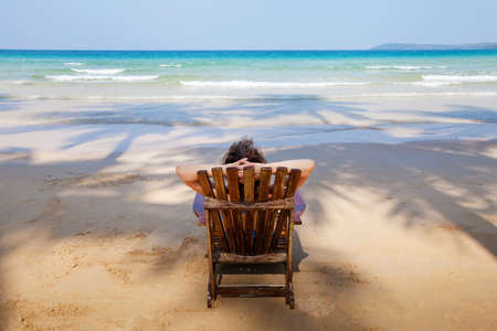 lonely beachの写真素材