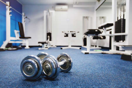 interior of fitness centerの写真素材