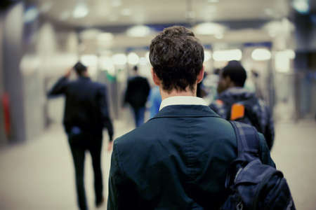 people in metroの写真素材