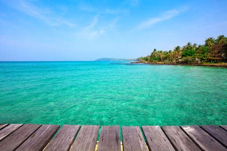 tropical beach backgroundの写真素材