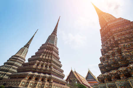 buddhist temple Wat Pho in Bangkok, Thailandの写真素材