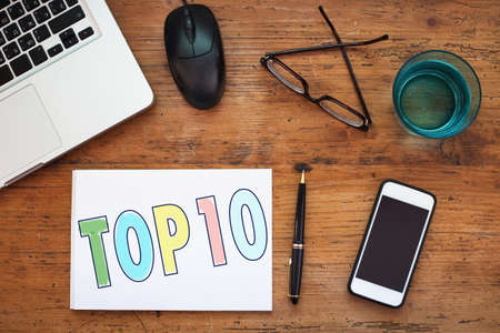 top 10の写真素材
