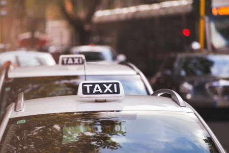 taxiの写真素材