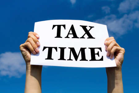 tax timeの写真素材