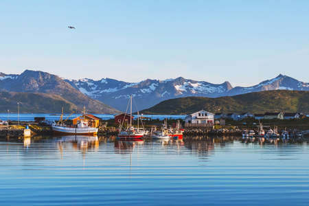 beautiful landscape of Norwayの写真素材