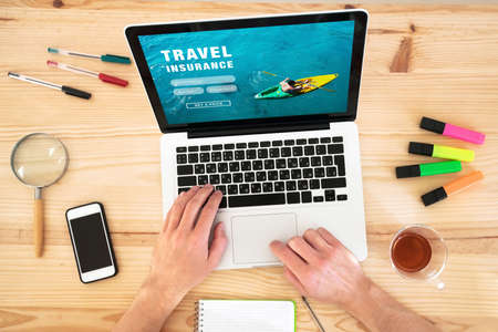 travel insuranceの写真素材
