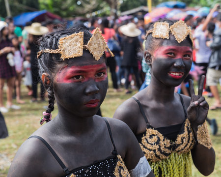 EL NIDO, PALAWAN PHILIPPINES - JANUARY 21, 2018 : Annual january festival fiesta in El Nido with...