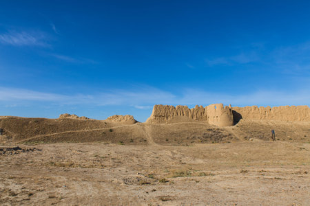 ruins of ancient city Sauran near Turkistan, Kazakhstan one of the Silk road trade spots