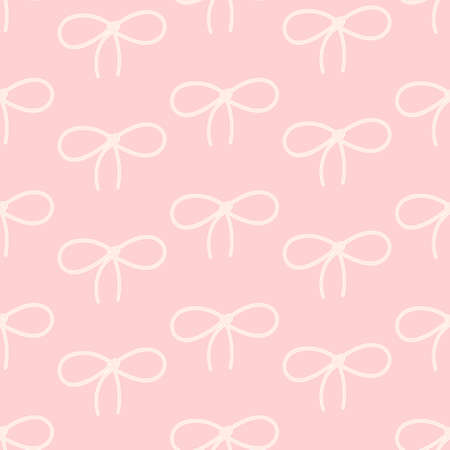 Cute pink tones with bows.のイラスト素材