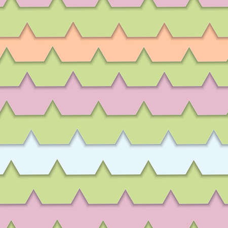 Seamless pattern. Layers of cut paper. Shaped strips. EPS10のイラスト素材